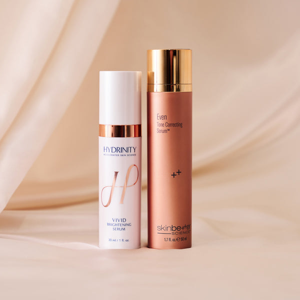 Pigment Duo: Hydrinity Vivid Brightening Serum and SkinBetter Science Even Tone Correcting Serum