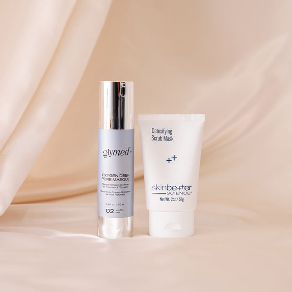 Purify Duo: GlyMed Plus Oxygen Deep Pore Masque and SkinBetter Science Detoxifying Scrub Mask