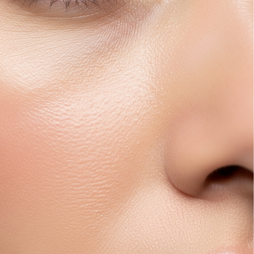 smooth beautiful skin on a cheek